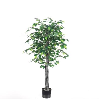 China Art Decor Plastic Trunk Ficus Tree Artificial Banyan 5795 155cm for sale