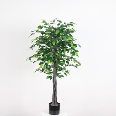 China Art Decor 5789 Decorative Cheap Plastic Trunk Ficus / Benjamin Tree / Artificial Banyan For Decor for sale