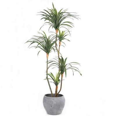 China Coastal Newcomers 4ft 5 Head Artificial Plastic Cycad Yucca Tree Plant for sale