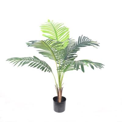 China Coastal Artificial Tree Areca Palm For Hotel Home Office Plants Artificial Fake Palm Potted Plant for sale