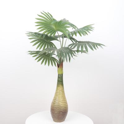 China Plastic Neon Chinese Robusta Washingtonia Palm Trees Filifera Green Leaf Decor Artificial Santa Leaf Decoration House for sale