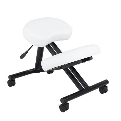 China (Other)Wholesale Yoga Posture Sit Chair Movable Home Office White Adjustable Ergonomic Orthopedic Kneeling Chair With Wheel for sale