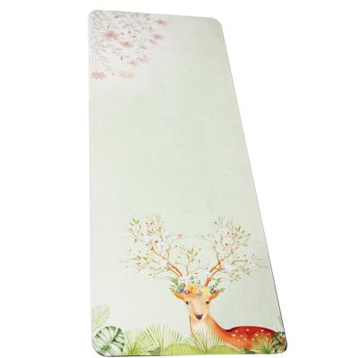 China Rubber Yoga Mat 200cm Length Non Slip Fitness Exercise Mat For Hot Yoga Pilates for sale