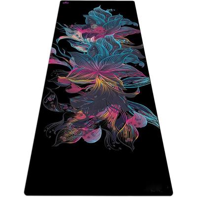 China Custom Eco Friendly Nature Rubber Yoga Mat With Full Color Sublimation Print for sale