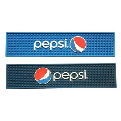 China BM-005 Disposable Custom Logo Rubber Bar Mat, Bar Serving Puddle Mat for sale