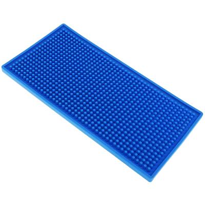 China BM-006 Disposable Bar Mats Blue Rubber Counter Top Serving Mat for sale