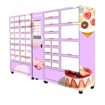 China SDK Refrigerated Cake Vending Machine Locker Cabinet Cake Vending Machine for sale