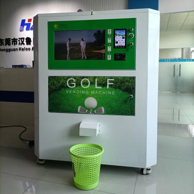 China Golf Course Bend Exit Golf Ball Dispenser Exclusive Flat Surface Golf Ball Dispenser for sale