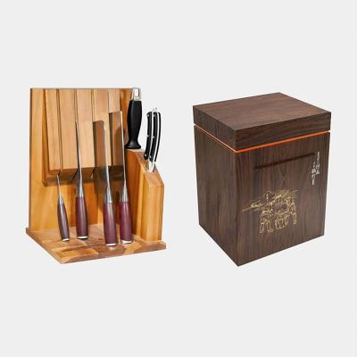 China Viable China Best Quality 6/7/8 Pcs Multifunctional Professional Stainless Steel Kitchen Chef Household Knives Set With Cutting Board for sale