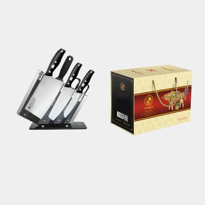 China 6 Pcs Viable Multifunctional Household Accessories Chefs Cleaver China Best Kitchen Knife Sets With Cutting Board for sale