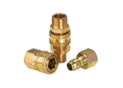 China 1/4 CNC Machining Brass Quick Coupler Compatible With Parkera Hansen St for sale