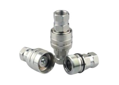 China Thread Locked Hydraulic Quick Coupling Socket With Valve Plug / Valve CVV for sale