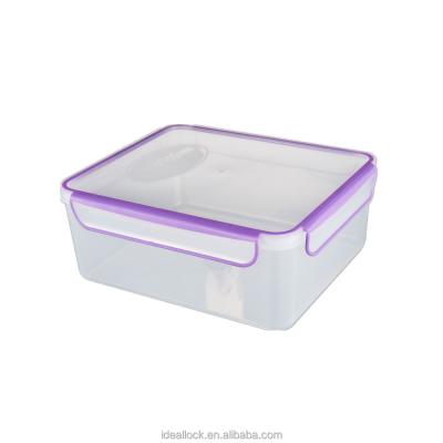 China Freshness Keeping Large Capacity Air Tight Plastic Material Food Container With Lock for sale