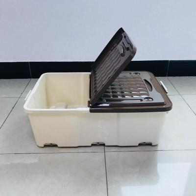 China Sustainable Plastic Storage Box Container Box With Collapsible Lid for sale