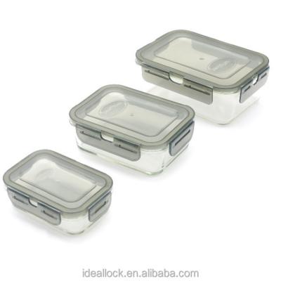 China Freshness Preservation Borosilicate Glass Food Storage Containers Sets for sale