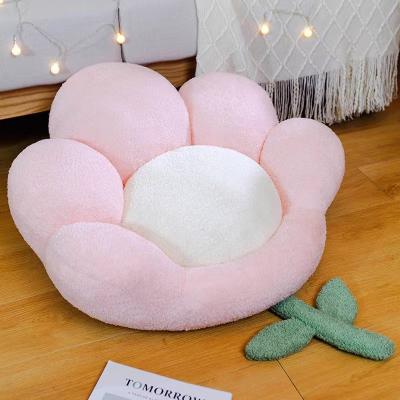 China Concise Flower Outdoor Floor Patio Style Plush Stuffed Pillow Chair Seat Throw Cushion Seating Pillow For Home Decor for sale