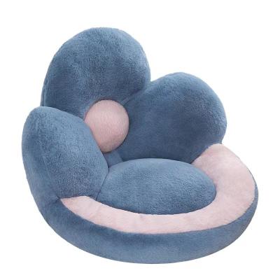 China +3 Flower Shape Plush Futon Thick Cushion Cloud Half Cloud Lovely Wrapped Warm Cushion Home Living Room Bedroom Chair Cushion for sale