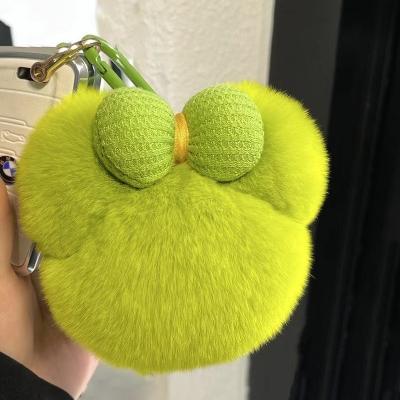 China 2023 Wholesale Product Accessories Bag Cute Cute Bear Shape Key Ring Key Chains Custom Made Fluffy Key Chain for sale