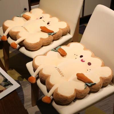 China Premium Soft Emotional Plush Cushion Soft Emotional Pillow Cushion Cute Plush Protective Cartoon Toast Bread Back Cushion Seating Pillow for sale