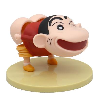 China Cartoon Toy Unique Design Spoof Car Decoration Ornaments Thick Base Shaking Butt Pencil Shin-chan Action Number for sale