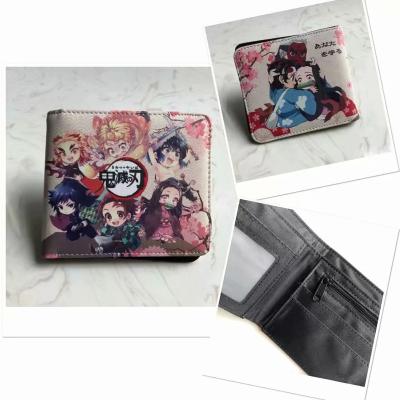 China Hot Anime Demon Slayer Kimetsu Waterproof No Yaiba PU Purse Anime Leather Wallet For Cosplay for sale