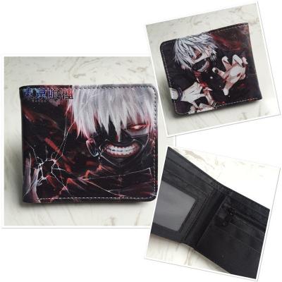 China Hot Anime Waterproof Unisex Cartoon Purse Anime PU Wallet Cartoon Short Bifold Leather Pattern for sale