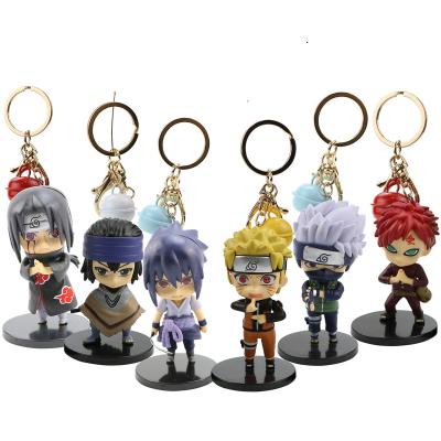 China Hot Anime Cartoon Q Posket Rubber Doll Creative Japanese Anime Main Sales Chain Pendant for sale