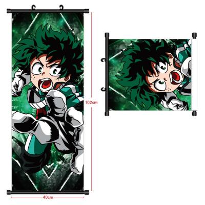 China Hot Automotive Anime My Hero Academia Room Decorative Poster Waterproof Anime Wall Scroll for sale