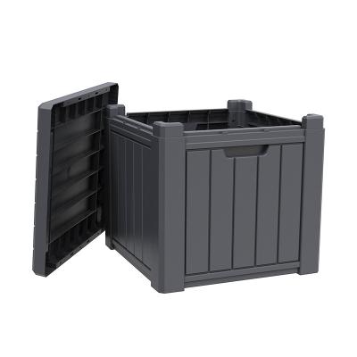 China Viable Waterproof Plastic Resin Patio Cube Deck Box Outdoor Garden Storage Box for sale