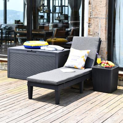 China Adjustable Plastic Sofa Furniture Resistance Folding Bed Like A Sun UV Outdoor Wood for sale