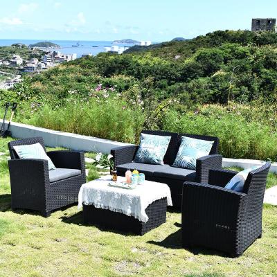 China Outdoor Relaxing Garden Furniturechair Chaise Sofa Lounge Weather Furniture Outdoor Rattan Plastic Set for sale