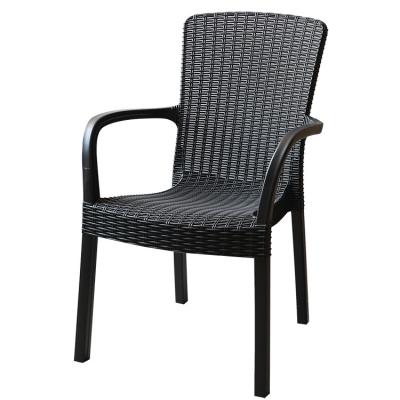 China Wholesaler Modern Plastic Garden Furniture Rattan Design Outdoor Chair for sale