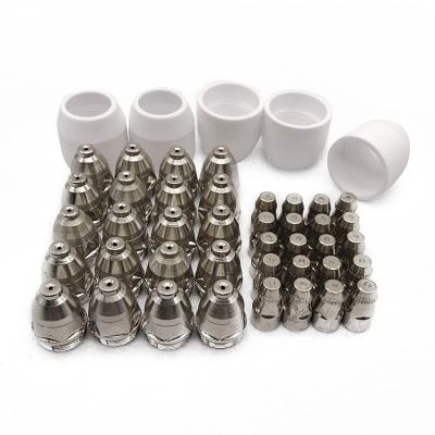 China Hot selling cnc machine panasonic spare part p80 plasma nozzle and electrode for sale