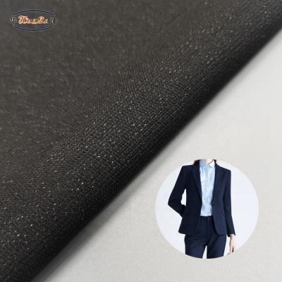 China Black Sandwich Suit Eco - Friendly Fusion Woven Lining Fabric Wholesale Suppliers Elastic Hertz Elastic for sale