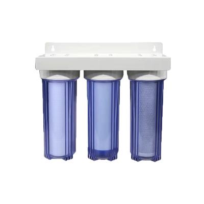 China 10 Inch Purifier Car Factory Direct Selling Cartridge Filters 3 Stage Household Water Filter for sale