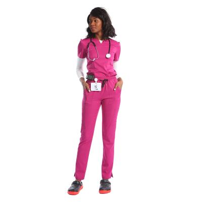 China Fashionable Custom Nurse Scrubs Medical Uniform Scrubs Hospital for sale