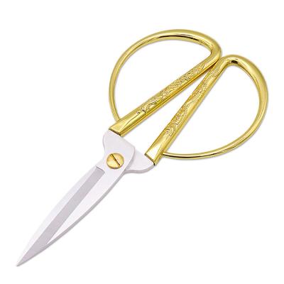 China Dragon Phoenix Scissors No. 3 Rose Gold Little Tailoring Scissor J0152 gold sterile for sale