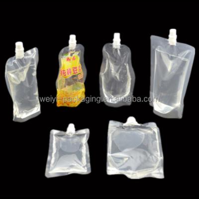 China 15ML/35ML/250ML/500ML/2L Custom Printed Beverage Juice Pouch Spout Pouch Vodka Spout Bag for sale