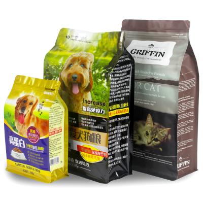 China Custom Printing Eight Bag Pet Food Bag Side Sealed Pouch Dog Food Packaging Bag High Sealing Foil Bag for sale