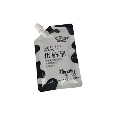 China Barrier Soy Milk Packaging Spout Bag For Soy Milk Sour Milk Packing Bags for sale