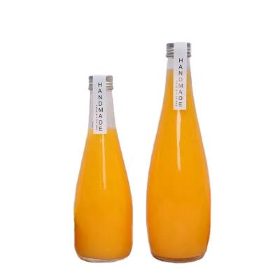 China 750ml 700ml 500ml 250ml Beverage Glass Wine Bottle For Sparkling Water Mineral Water With Metal Screw Cap ML Glass Bottle for sale