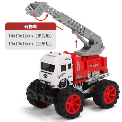 China Deformation Car Vehicle Toys For Kids Ladder Truck Fire Engine AP18 for sale