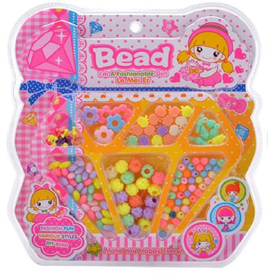 China Diy Pearl Jewelery Girls DIY Bead Jewelry Preparing Cosmetics Toys Set Color Beads Mix Hanging Decoration Kit Jewelry Designer Pretend Play Make Up for sale