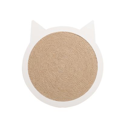 China High Quality Viable Sisal Cat Toy Cat Head Shape Cat Scratch Board OEM Factory Solid Wood Supply Directly for sale