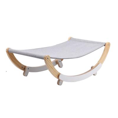 China Luxury Cooling Cat Bed Hammock Cat Bed Cat Furniture Pet Beds Wooden Pet Product Pet Supplies for sale