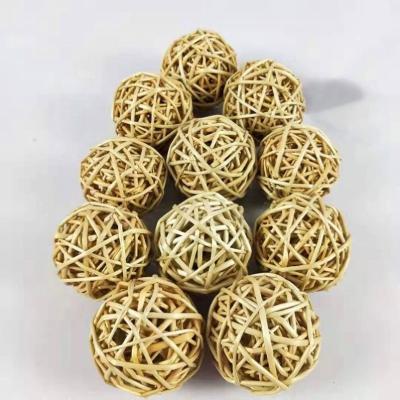 China DOG Wicker CAT Pet Ball Toys from Hyacinth Sea Grass Weaving Travel Natural Plant Water for sale