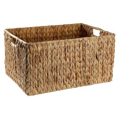 China Sustainable Custom Diffuse Plants Natural Water Hyacinth Weave Storage Baskets for sale