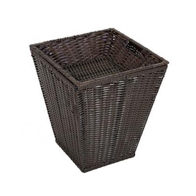 China Sustainable PP Shop Basket Display Rack Rattan Woven Fruit Vegetables Show Hooks And Baskets for sale