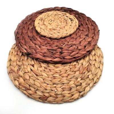 China Viable Hand - Woven Water Hyacinth Mat Weave Mats for Coffee etc. for sale