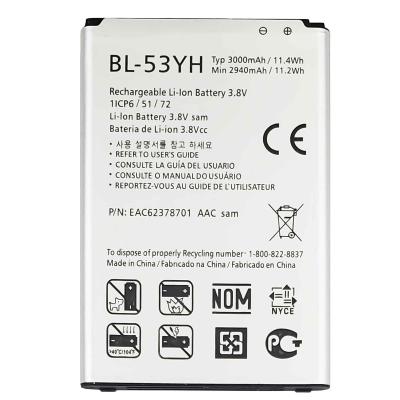 China Brand New Cell Phone BL-53YH D855 D850 D851 D852 VS985 LS990 F400K 2021 Real Capacity Mobile Phone Battery For LG G3 for sale